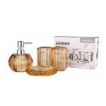 TK Acrylic Bathroom Set – 4 Essential Vanity Pieces