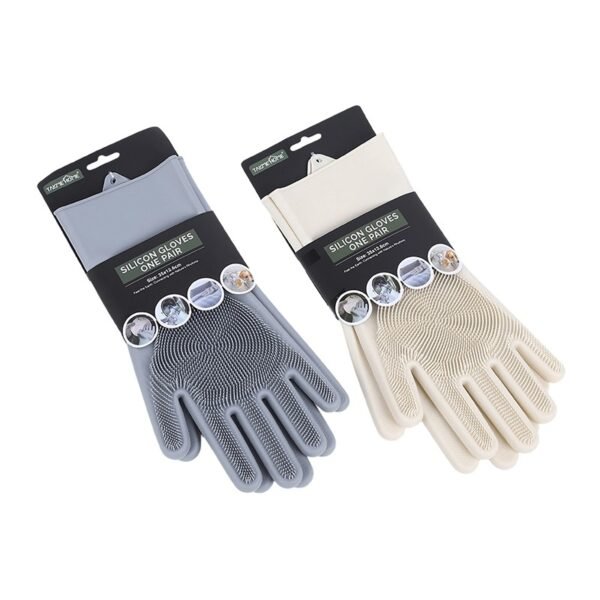 TK Silicone Scrubber Gloves – Non-Slip Dishwashing Gloves