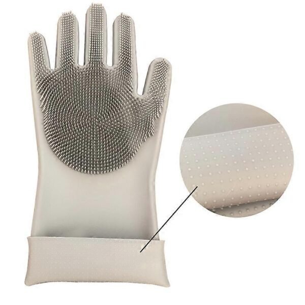 TK Silicone Scrubber Gloves – Non-Slip Dishwashing Gloves