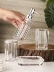 TK Acrylic Bathroom Accessory Set – 4-Piece