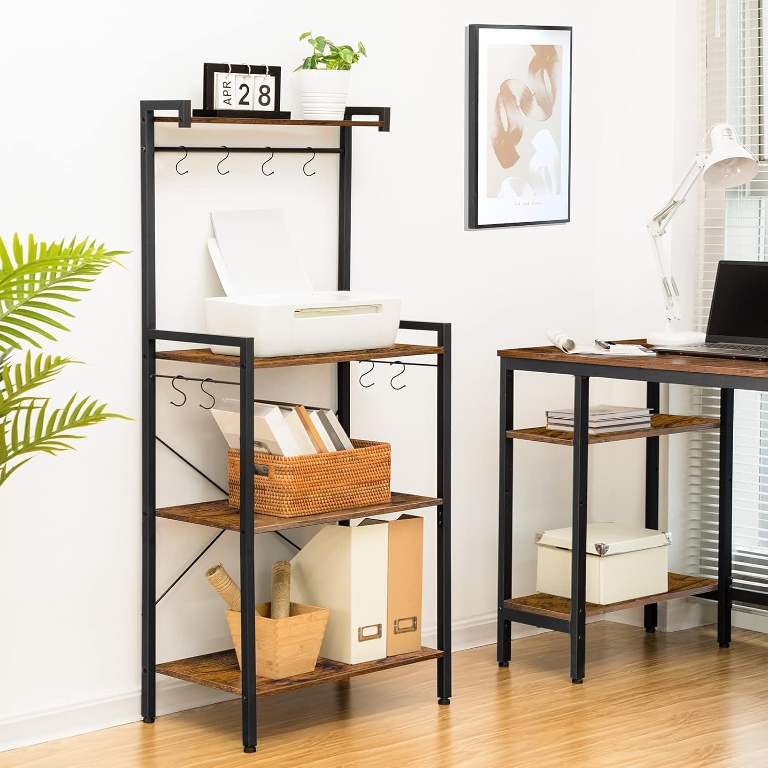 Multi-Purpose 3 Tier Rustic Storage Rack