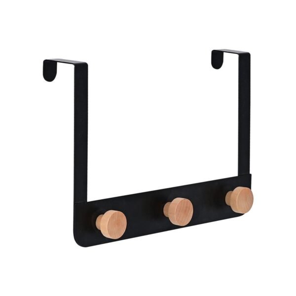 Over-Door Hanger with Wooden Knobs – Organize Coats & Bags