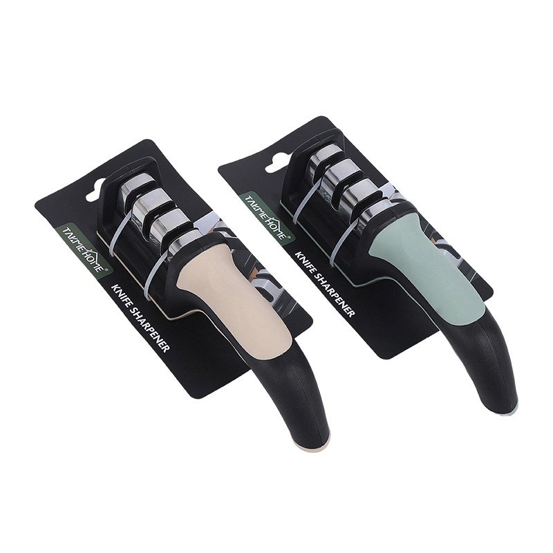 TK 3 Step Knife Sharpener – Soft Grip & Non-Slip Base