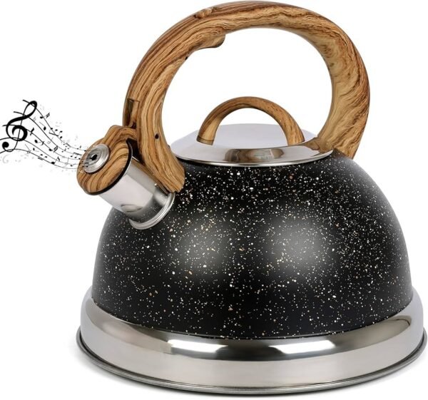 TK Whistling Kettle 3.0L – Wooden Handle Stainless Steel