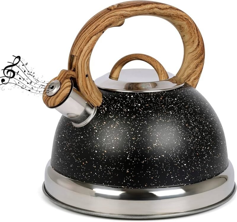 TK Whistling Kettle 3.0L – Wooden Handle Stainless Steel