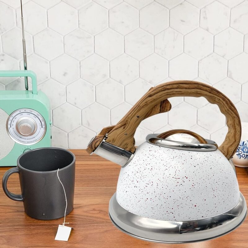 TK Whistling Kettle 3.0L – Wooden Handle Stainless Steel