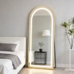 Full Length Freestanding & Wall Mount Mirror – Golden Finish