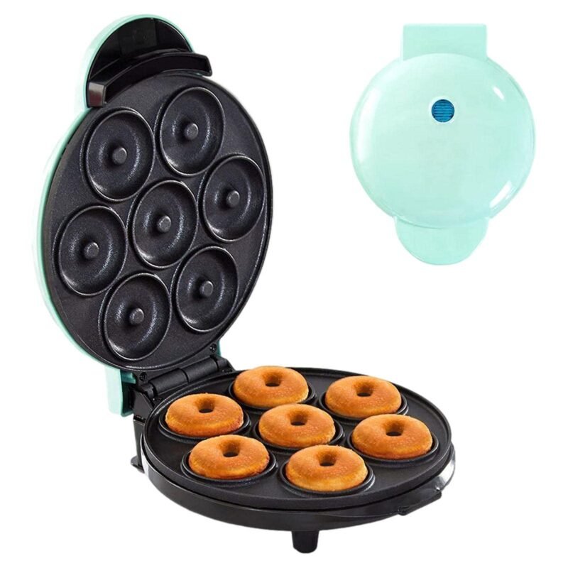 TK Express Mini Donut Maker – Makes 7 Donuts, Non-Stick