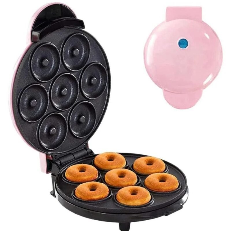 TK Express Mini Donut Maker – Makes 7 Donuts, Non-Stick