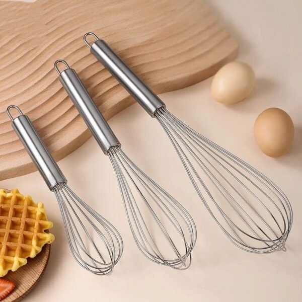 TK Stainless Steel Whisk – Kitchen Egg Beater for Baking & Cooking