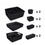 TK 10-Piece Plastic Woven Storage Basket Set