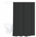TK Plain Bathroom Shower Curtain – Minimalist Style