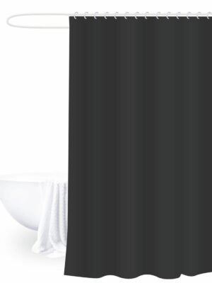 TK Plain Bathroom Shower Curtain – Minimalist Style