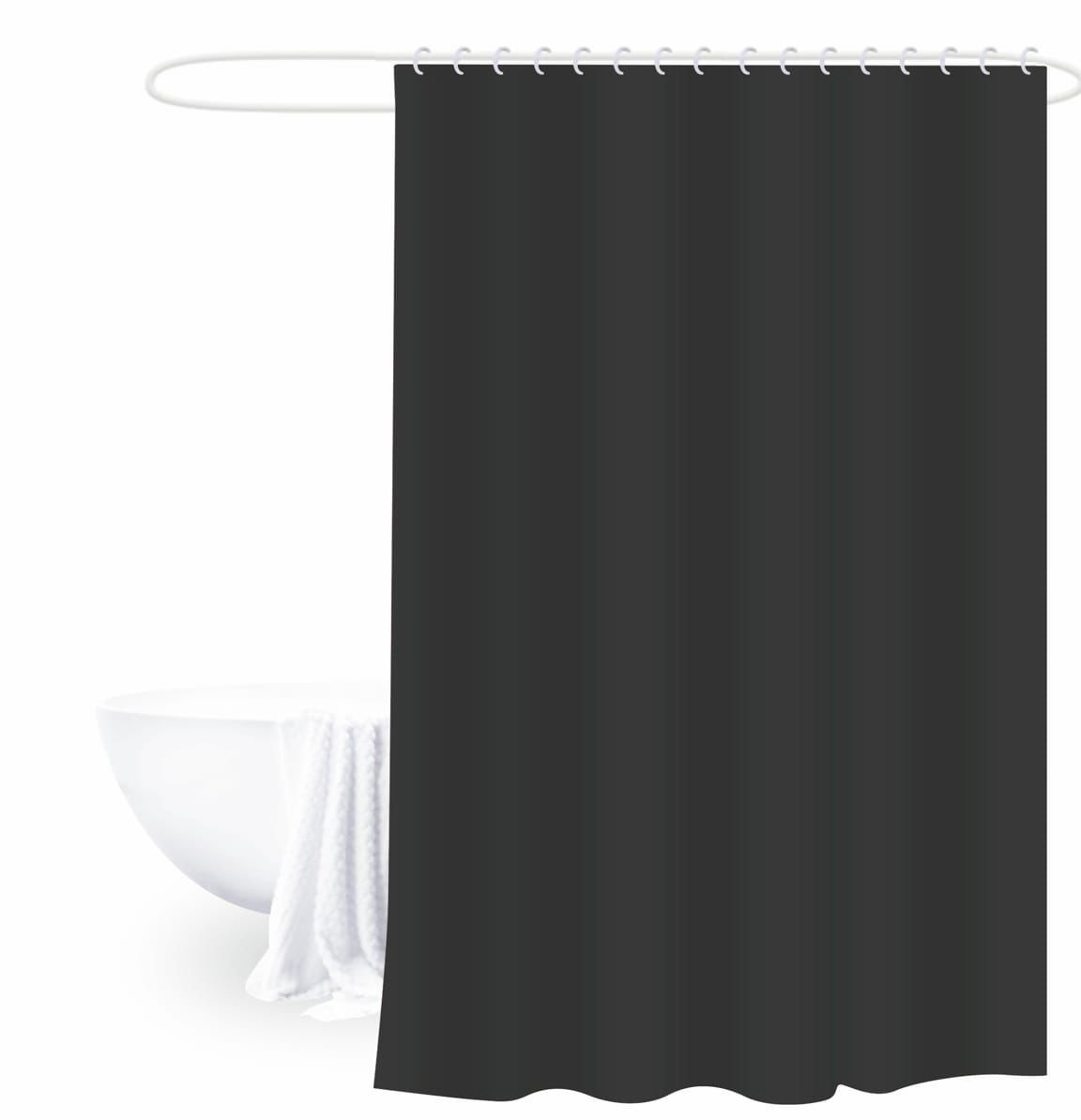 TK Plain Bathroom Shower Curtain – Minimalist Style
