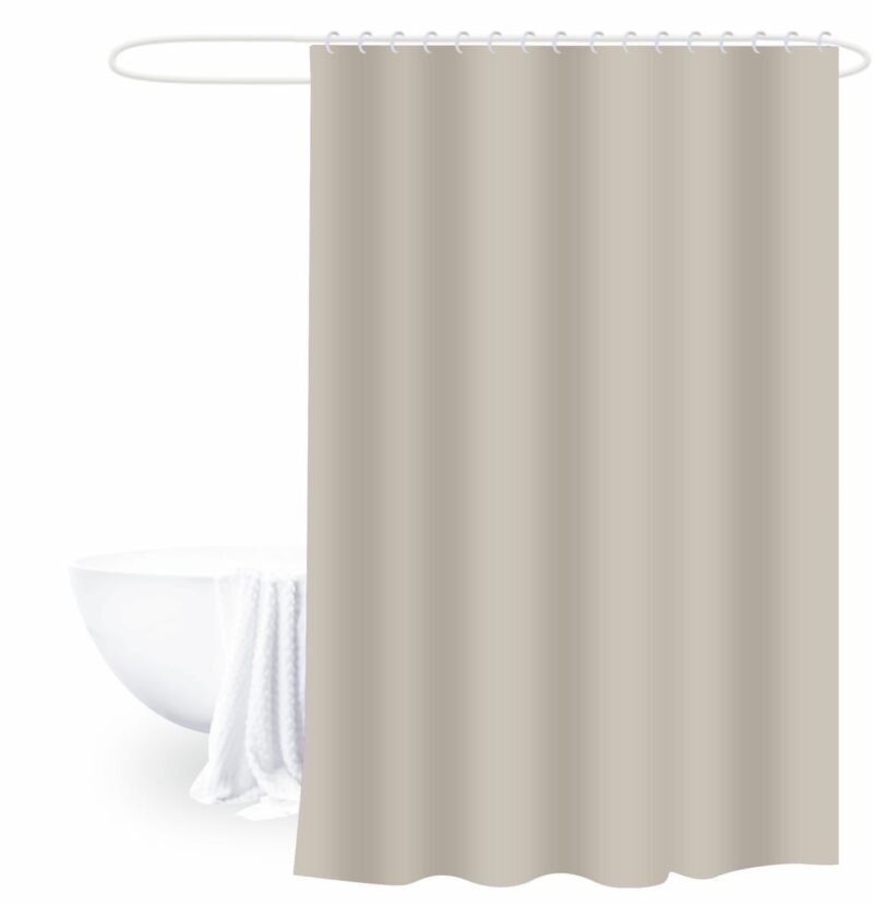 TK Plain Bathroom Shower Curtain – Minimalist Style