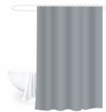 TK Plain Bathroom Shower Curtain – Minimalist Style
