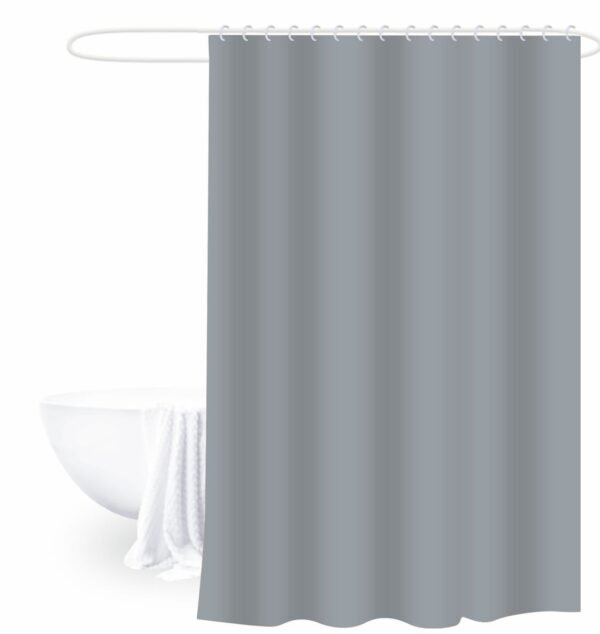 TK Plain Bathroom Shower Curtain – Minimalist Style