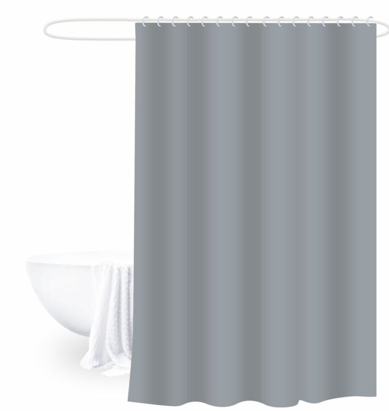 TK Plain Bathroom Shower Curtain – Minimalist Style