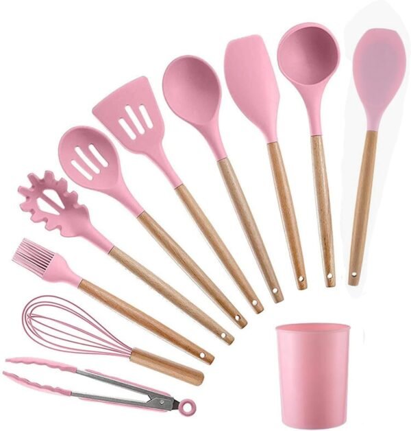 TK 12 Piece Silicone Utensil Set – Non-Stick, Hangable Kitchen Cooking Tools
