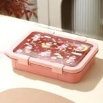 Bento Lunch Box with Small Bowl & Spork