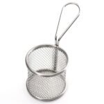 Stainless Steel Round Chip & Frying Basket – Serving Basket