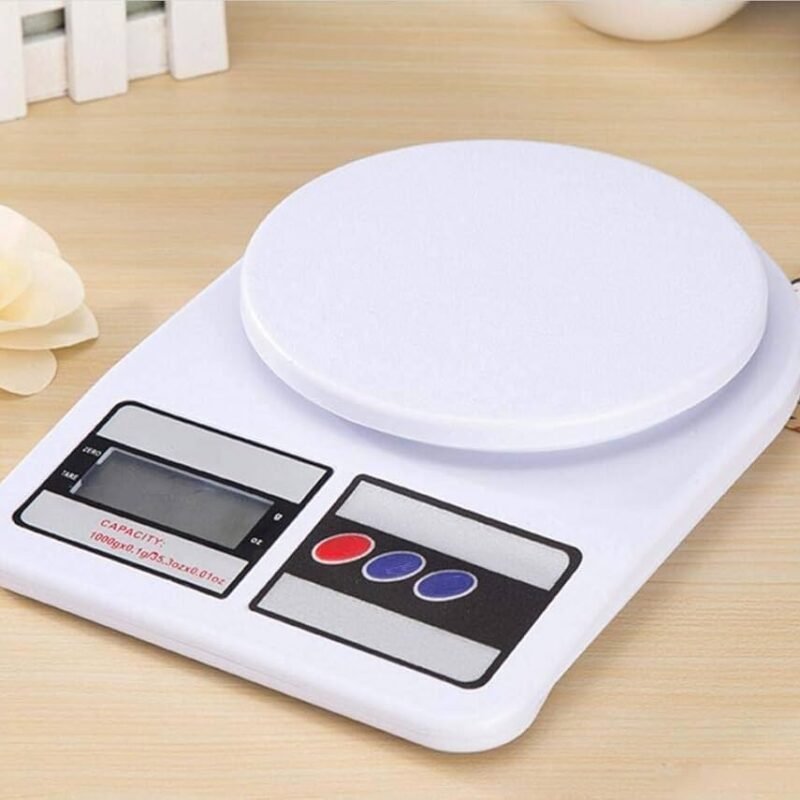 Compact Digital Kitchen Scale 10kg with LCD Display