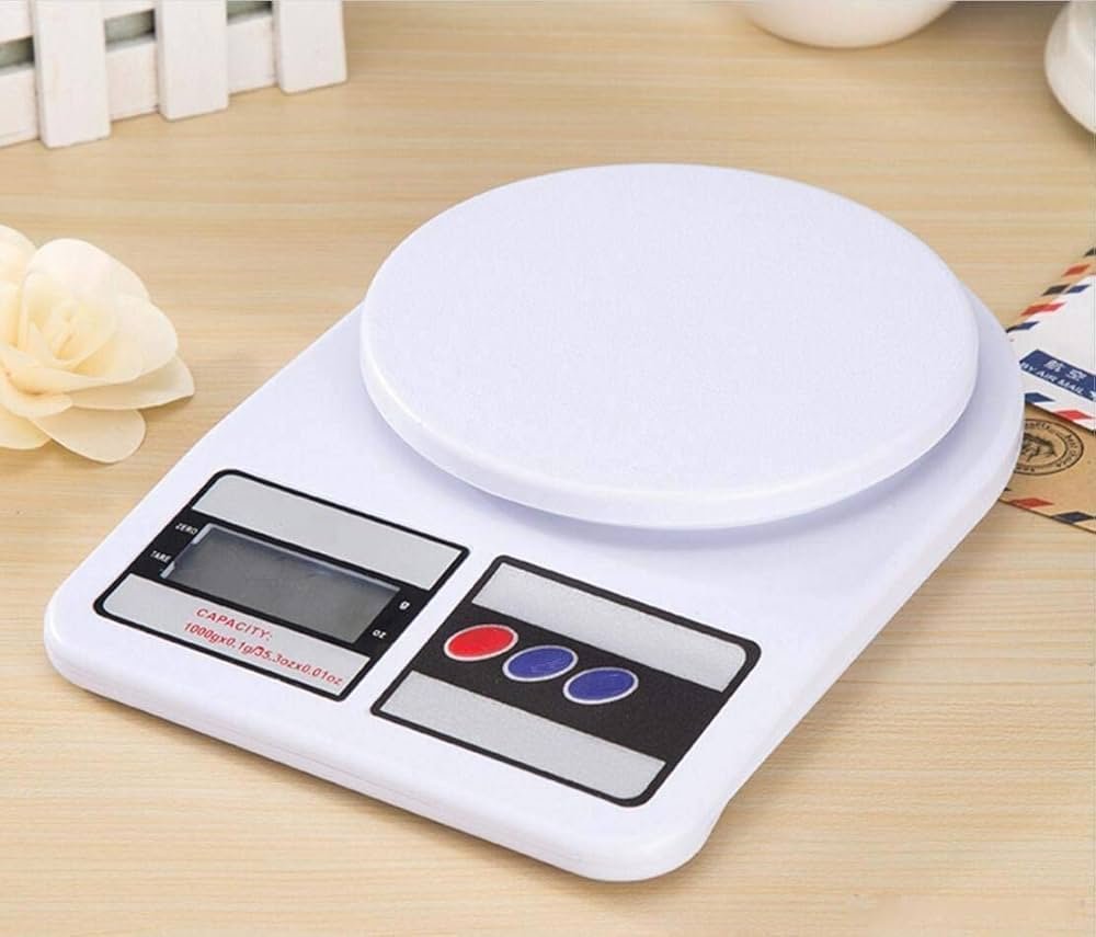 Compact Digital Kitchen Scale 10kg with LCD Display