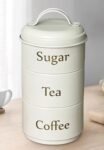 TK 3-Piece Stackable Coffee Tea Sugar Jar Set