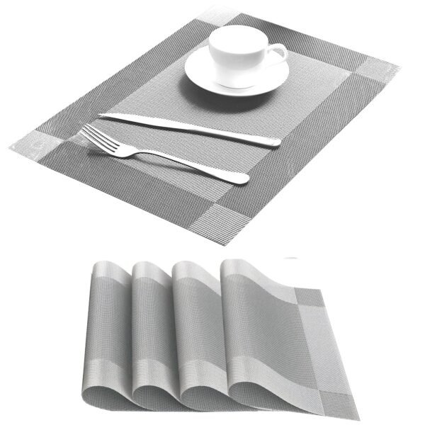 TK PVC Heat-Resistant Place Mats 30 × 45 cm – Set of 4