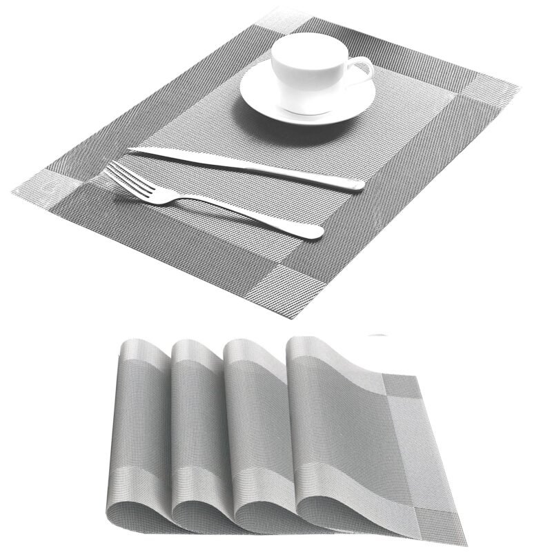 TK PVC Heat-Resistant Place Mats 30 × 45 cm – Set of 4