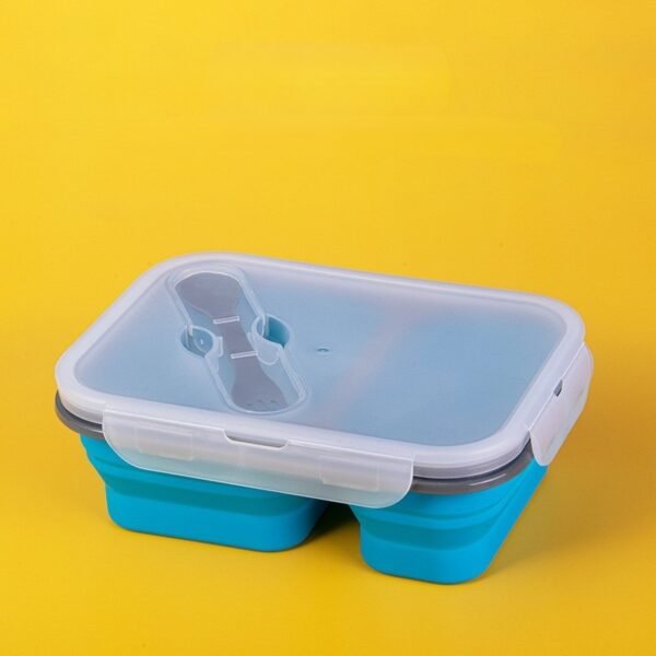 TK Foldable Silicone Lunch Box – Multi-Compartment, Portable & Space-Saving
