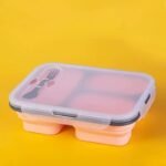 TK Foldable Silicone Lunch Box – Multi-Compartment, Portable & Space-Saving