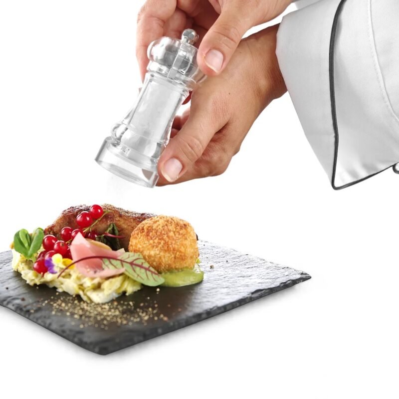 TK Sleek Acrylic Salt & Pepper Mill – Stylish Kitchen Grinder
