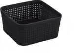 TK 10-Piece Plastic Woven Storage Basket Set