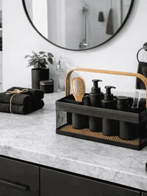 TK Storage Basket with Wood Handle – Multipurpose Organizer