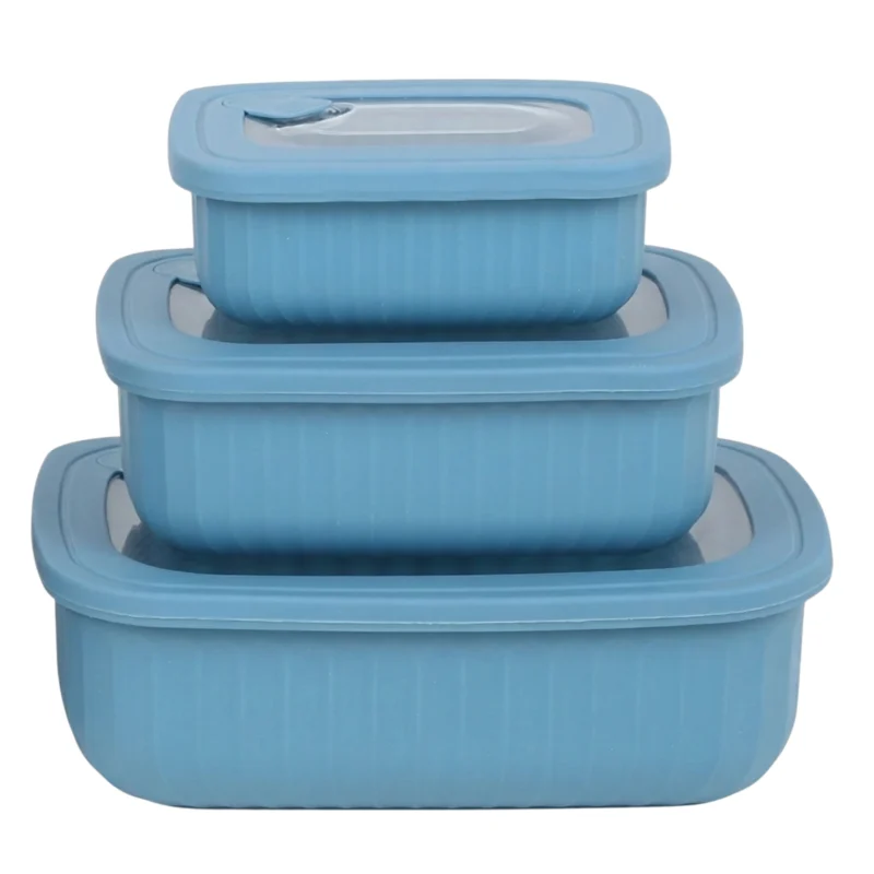 TK Set of 3 Prep Lunch Boxes – Leakproof & Stackable