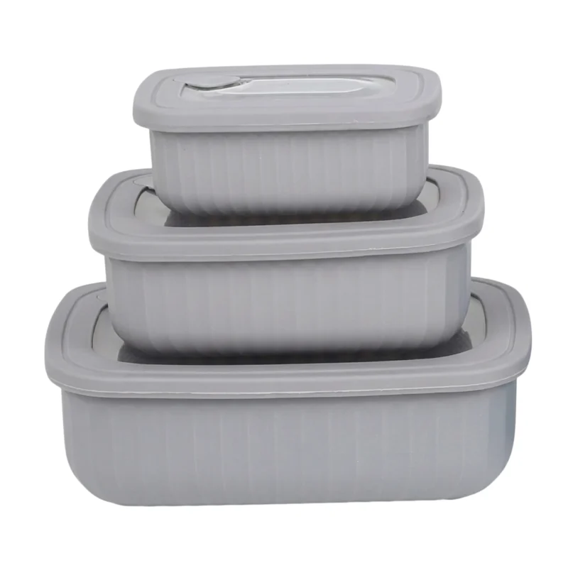 TK Set of 3 Prep Lunch Boxes – Leakproof & Stackable