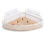 TK Wall-Mounted Mesh Shower Caddy – Adhesive Bathroom Organizer