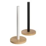 TK Bamboo Paper Towel Holder – Stainless Steel Kitchen Roll Stand