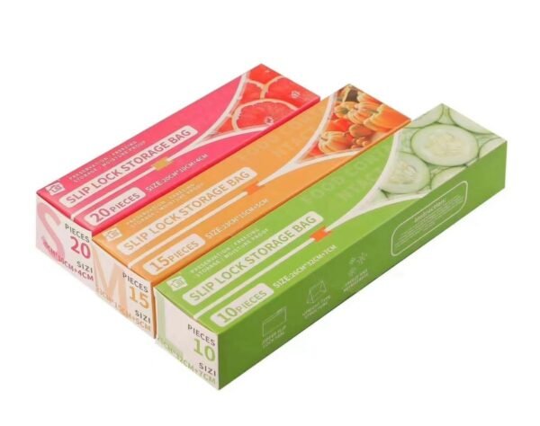 Multi-Piece Zip Lock Bags – Reusable Food Storage & Freezer Bags