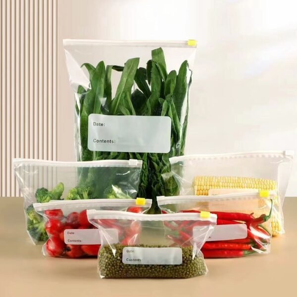 Multi-Piece Zip Lock Bags – Reusable Food Storage & Freezer Bags