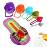 6pc Measuring Cups & Spoons Set – Colorful Stackable Kitchen Tool