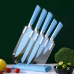 5-Piece Kitchen Knife Set with Acrylic Stand