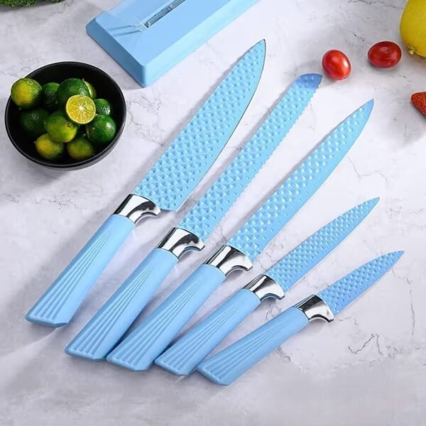 5-Piece Kitchen Knife Set with Acrylic Stand