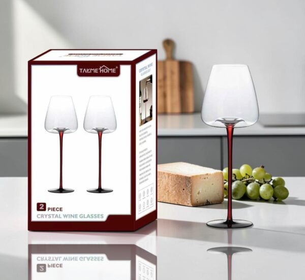 TK Refined Crystal Wine Glass – Set of 2 Modern Design