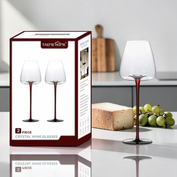 TK Refined Crystal Wine Glass – Set of 2 Modern Design
