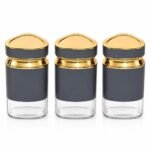 Decorative Glass Canister Set 3 Piece