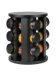 Rotating Spice Carousel with Glass Jars