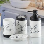 4 Piece Ceramic Bathroom Countertop Set