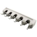 TK Wall Mounted Broom Holder 5 Position Organizer